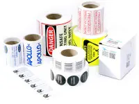 Printed rolls and labels